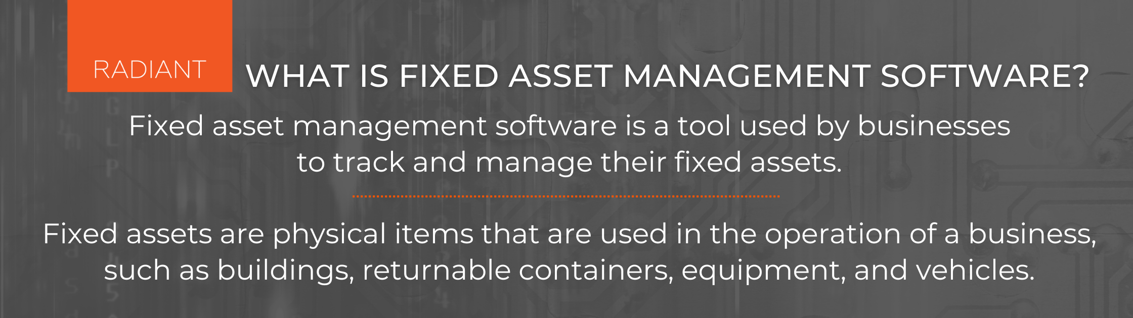 Fixed Asset Tracking Software - Physical Asset Management Software - Asset Management Platform - Fixed Asset Management Software - Asset Management Software - Asset Tracking Software - Asset Tracking Platform